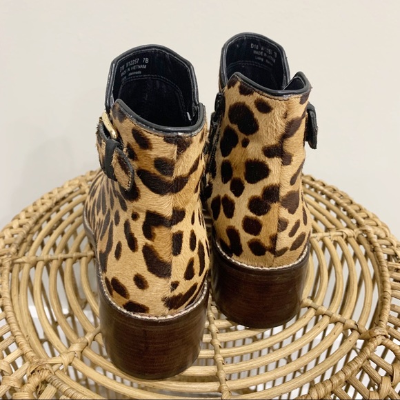 Cole Haan Grand OS Calf Hair Leopard  Leather Women’s Ankle Boots - Picture 3 of 9